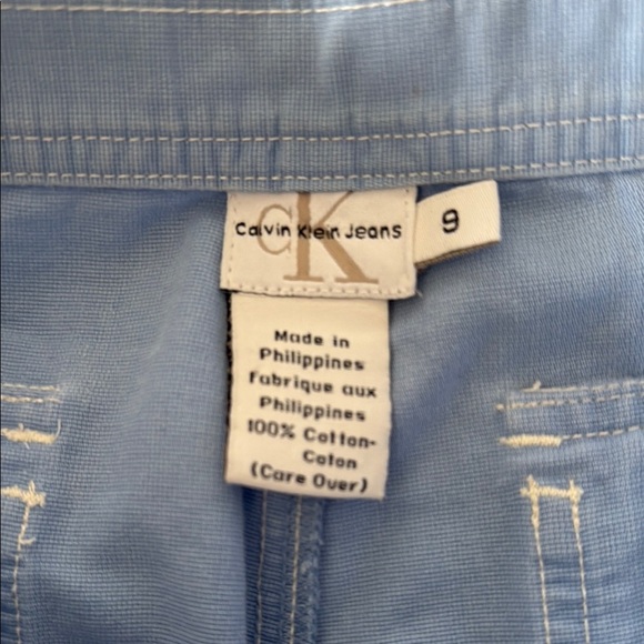 Calvin Klein Blue Jean Shorts Lightweight Denim Casual Style - Picture 3 of 3